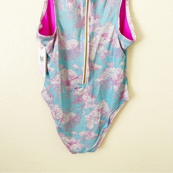 NEW loveshackfancy x Hurley eyelet paisley one piece swimsuit size M - Picture 10 of 12